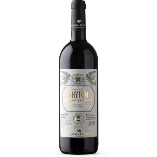 Rotwein Cabernet Sauvignon Beventano I.G.P. Rhyton von Masseria Frattasi aus Italien. 0,75 Liter Flasche.