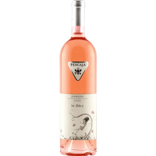 Rosewein Le Flery von Pescaja aus dem Piemont - ein fruchtiger, blumiger Rosato in der 0.75 Liter -Flasche